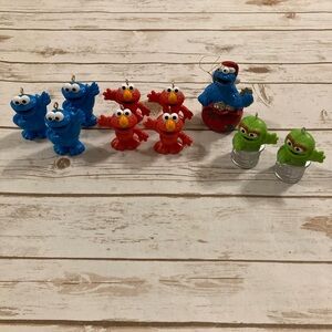 Sesame Street Characters Christmas Ornaments